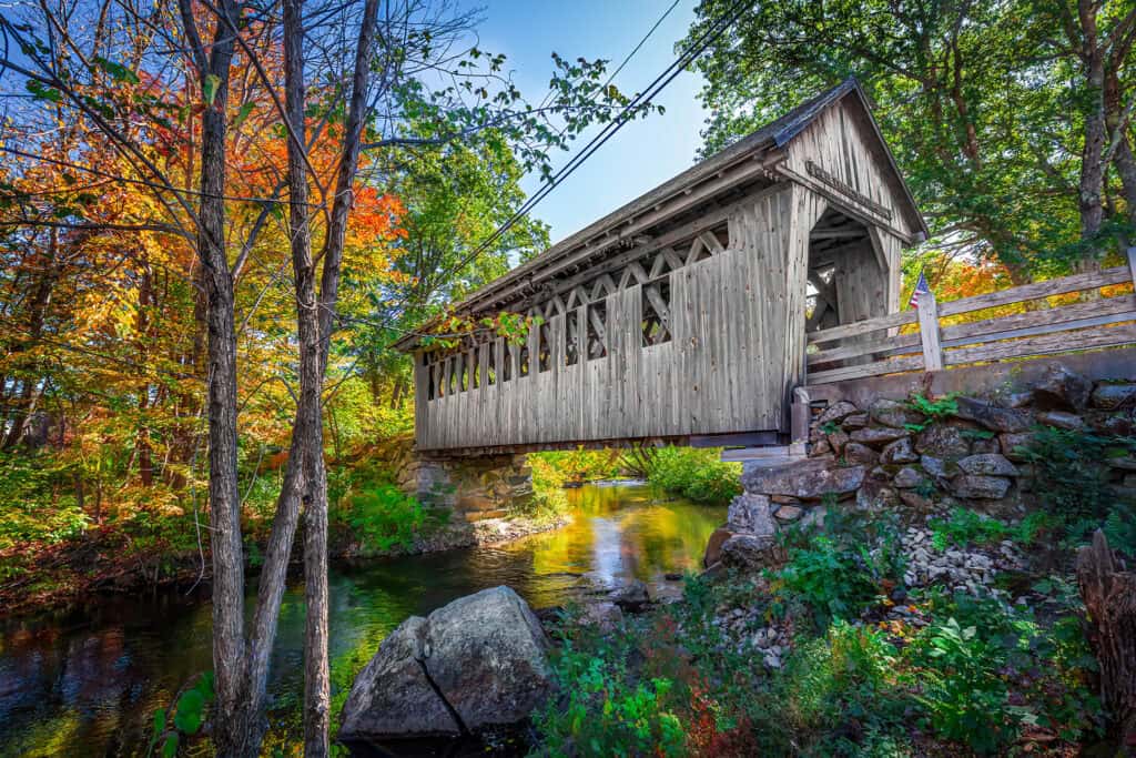 Cilleyville Bog Bridge, Andover, New Hampshire